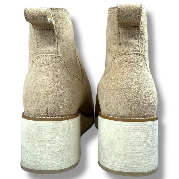 Cole Haan ZeroGrand Suede City Wedge Boots Beige Size 8 Casual Minimalist - Picture 5 of 13